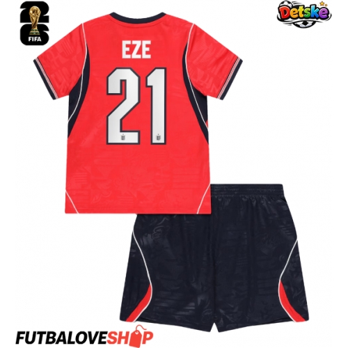 Dres Anglicko Eberechi Eze #21 Preč pre deti MS 2026 Krátky Rukáv (+ trenírky)